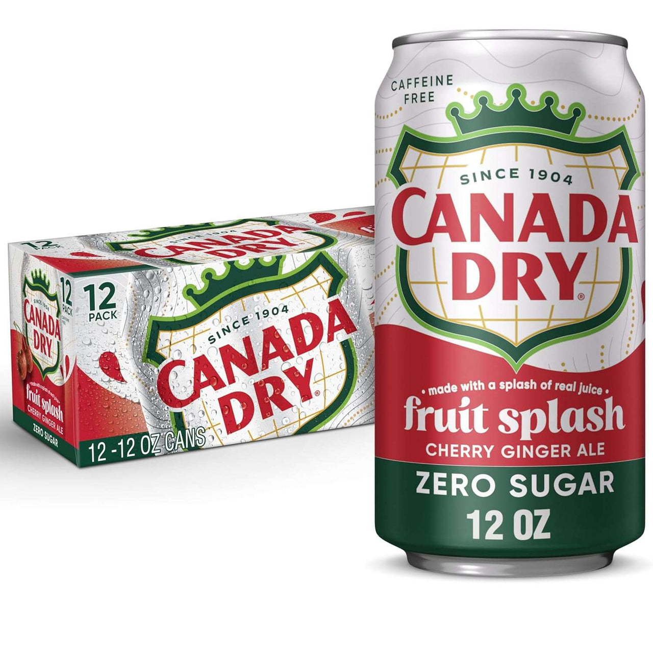 Cans Canada Dry Fruit Splash Zero 355ML